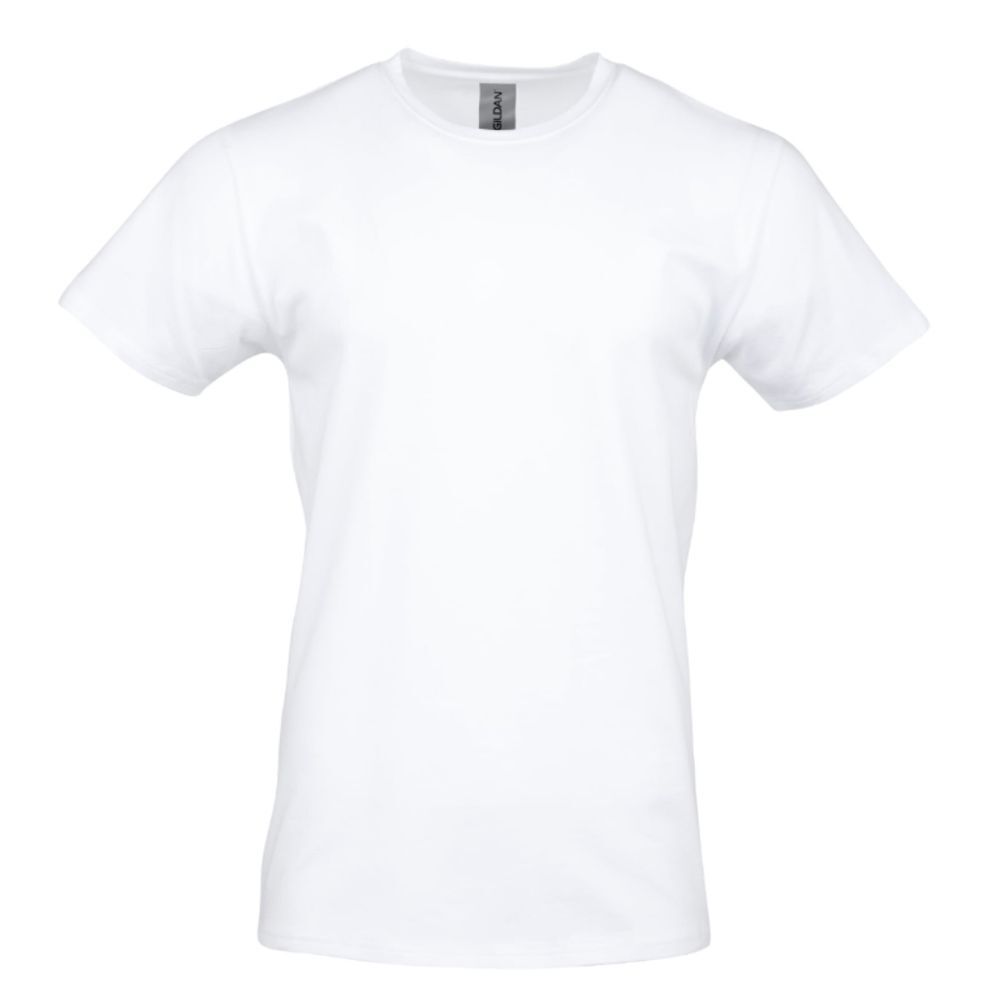 New Gildan Adult Short Sleeve Crew T-Shirt Cotton Crafting - Pure White